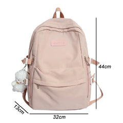 Waterproof Nylon Women Backpacks Multi-Pocket Female Rucksack