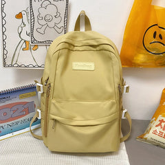 Waterproof Nylon Women Backpacks Multi-Pocket Female Rucksack