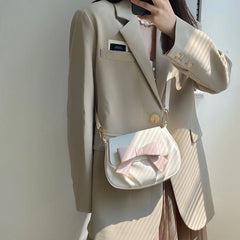 Women Bow Handbags Ladies Small Crossbody Bag Clutch Purse Girls Shoulder Bag