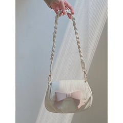 Women Bow Handbags Ladies Small Crossbody Bag Clutch Purse Girls Shoulder Bag