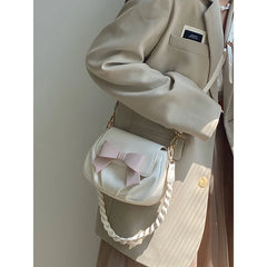 Women Bow Handbags Ladies Small Crossbody Bag Clutch Purse Girls Shoulder Bag