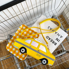 Women Creative Funny Personality Simulation American York Taxi Pu Messenger Bag