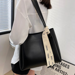 Women Fashionable Wallet Tote Handbags PU Shoulder Top Handle Summer Beach Bag