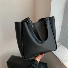 Leather Women Shoulder Bags Shopping Travel Large Capacity