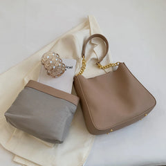 Women Ladies Bags PU Leather Daily Bucket Fashionable Multi-function Top