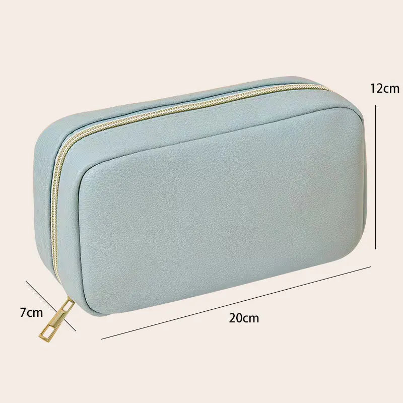 Women Makeup Bag Pu Leather Cosmetic Bag Female Travel Handbags Purses Storage B