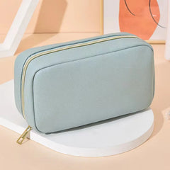 Women Makeup Bag Pu Leather Cosmetic Bag Female Travel Handbags Purses Storage B