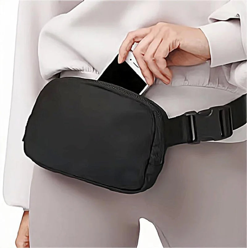 Women Waist Bag Fanny Pack Zipper Chest Outdoor Sports Crossbody