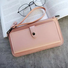 Women PU Leather Long Wallet Multi-card Position Clutch