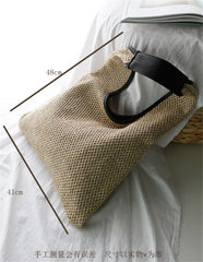 Beige/Khaki Crossbody Bag Bucket Handbags for Men Women