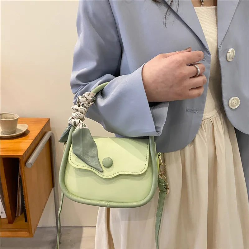 Small Leather Shoulder Bag for Women Crossbody Purse Handbag Underarm Bag