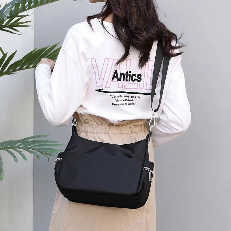 Women's Nylon Shoulder Bag Crossbody Handbag for Travel
