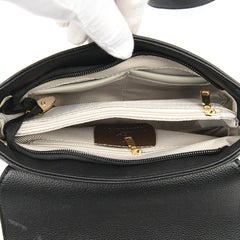 Women's High PU Leather Messenger Bag Flap Handbag