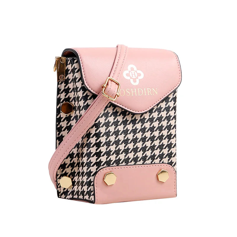 Niche Mobile Phone Bag Messenger Bag Women One Shoulder Retro Small Square Bag