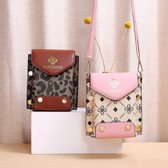 Niche Mobile Phone Bag Messenger Bag Women One Shoulder Retro Small Square Bag