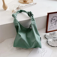 Nylon Messenger Bag Women's Versatile Shoulder Shopping Large Commuter Knot