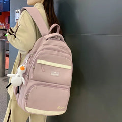 Nylon Waterproof School Bags for Teenage Girls Backpacks Women Travel Bags