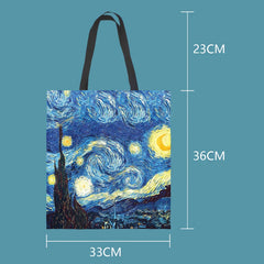 Oil Painting Tote Bag Lady Canvas Bag Beach Bag