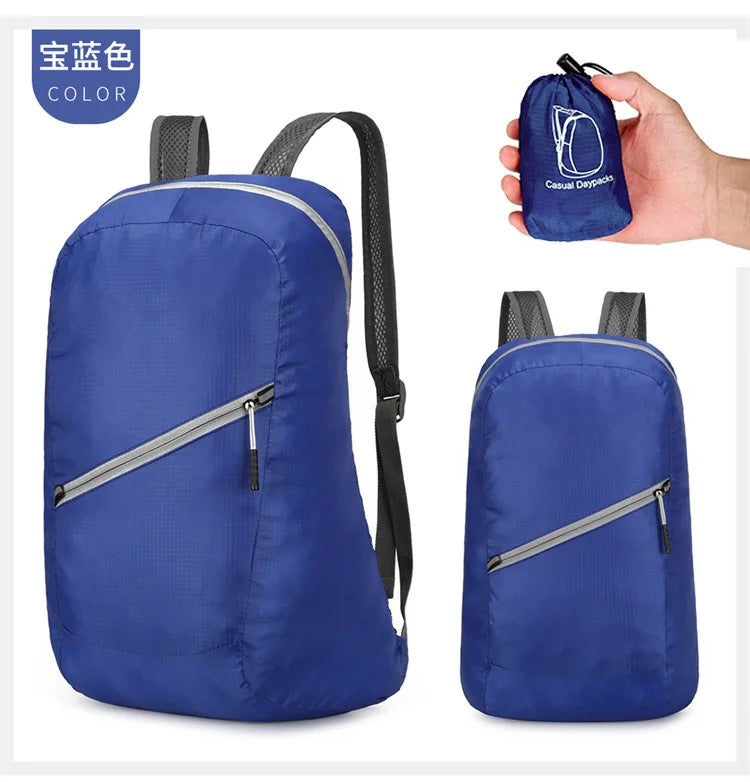 Water Repellent Foldable Travel Backpack Lightweight Outdoor Bag