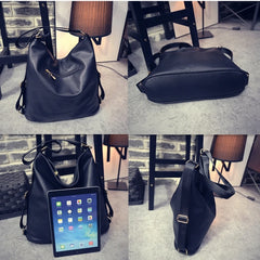 PU Leather Women Shoulder Bags Large Capacity Casual Handbags