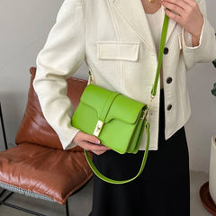 PU Leather Women's Square Shoulder Bag Handbag Ladies Casual Totes