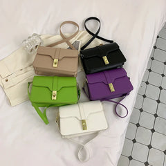 PU Leather Women's Square Shoulder Bag Handbag Ladies Casual Totes