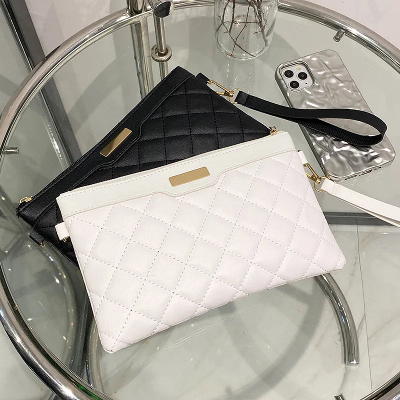 Women's Embroidered Sling Shoulder Bag with Diamond Detail