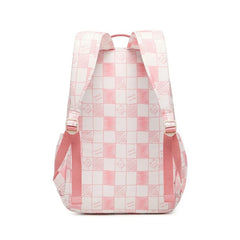 Pink Plaid School Bag for Girls Mochilas Backpack Girl Para Estudiantes