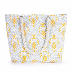 Printed Flowers Large Size Beach Canvas Shoulder Bags