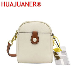 Real Cow Leather Women's Mini Messenger Bag Purse Girls Phone Bag