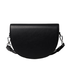 Vintage Leather Saddle Bag Women's Crossbody Handbag