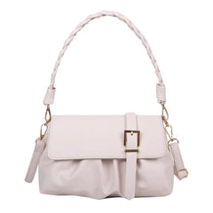 Retro Lady Flip-top Bag Soft Leather One Shoulder Bag Hand Bags For Women