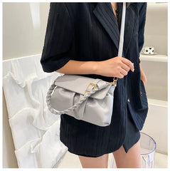 Retro Lady Flip-top Bag Soft Leather One Shoulder Bag Hand Bags For Women