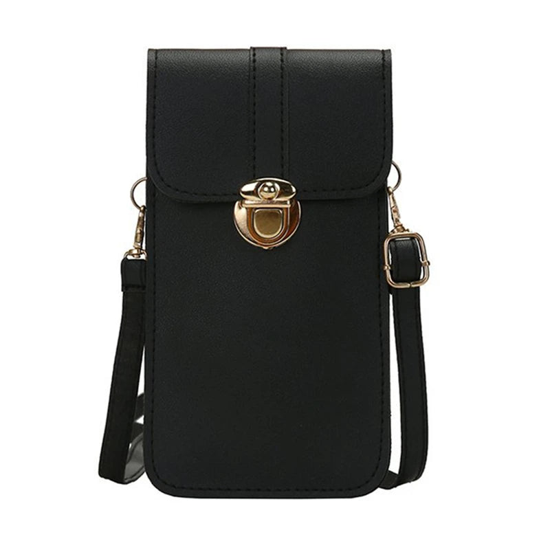 Retro Girl Buckle Coin Purse Women Shoulder Bags Phone Messenger Bag
