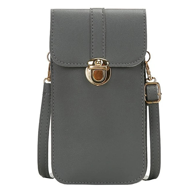 Retro Girl Buckle Coin Purse Women Shoulder Bags Phone Messenger Bag