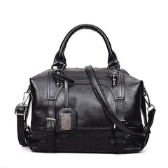 Retro Leisure Shoulder Bag Large Capacity Women Handbags Soft Leather Crossbody