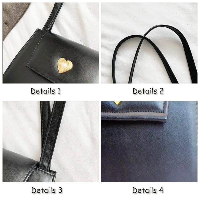 Retro Women Small Shoulder Bag Red Wine Vintage PU Leather Tote Purse Handbag
