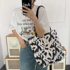 Retro Women's Large Capacity Tote Shoulder Bag Canvas Handbag
