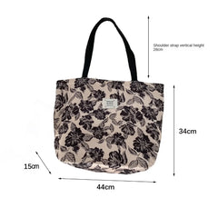 Retro Women's Large Capacity Tote Shoulder Bag Canvas Handbag