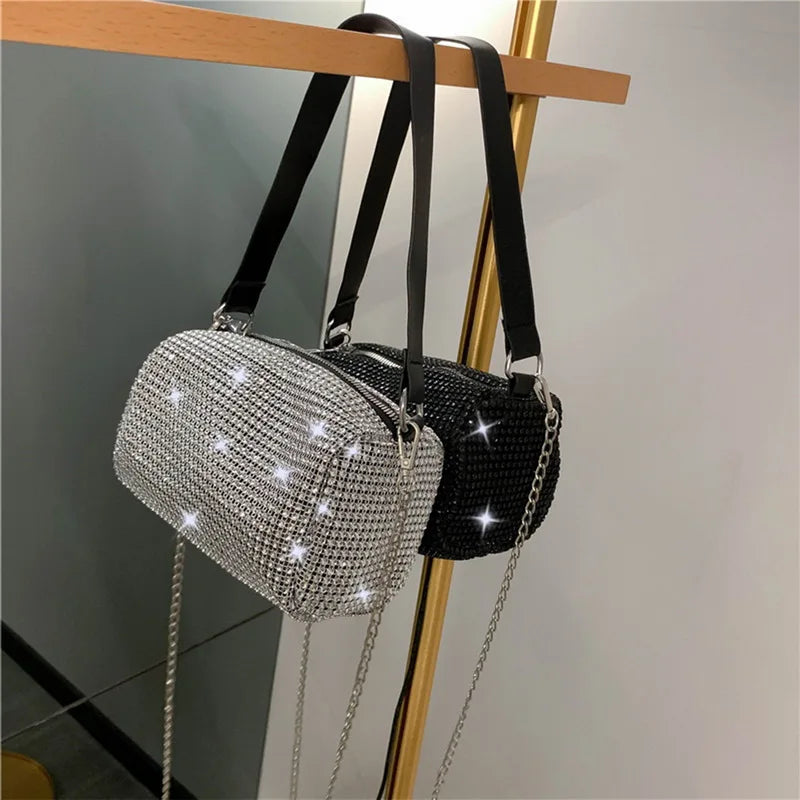 Rhinestone Shoulder Bag Crossbody Purse Shining Diamond Women Bag