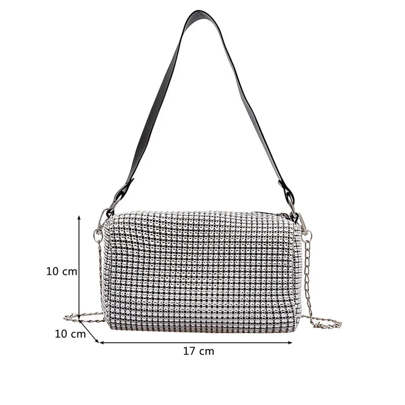 Rhinestone Shoulder Bag Crossbody Purse Shining Diamond Women Bag