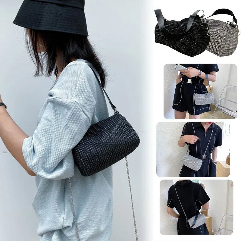 Rhinestone Shoulder Bag Crossbody Purse Shining Diamond Women Bag