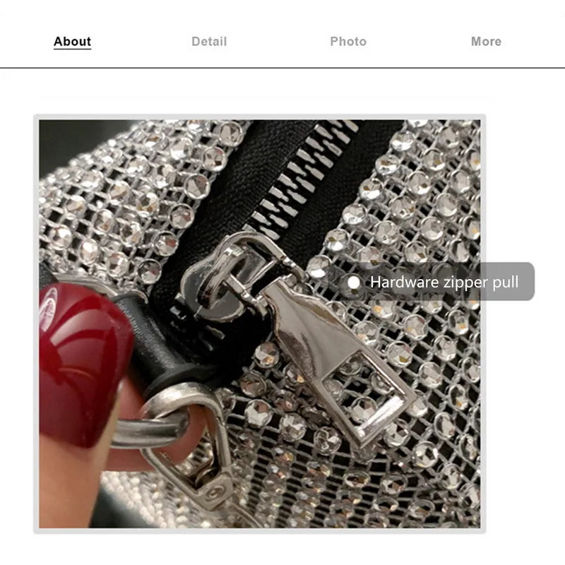 Rhinestone Shoulder Bag Crossbody Purse Shining Diamond Women Bag