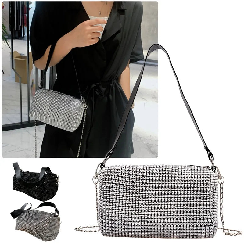 Rhinestone Shoulder Bag Crossbody Purse Shining Diamond Women Bag