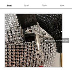 Rhinestone Shoulder Bag Crossbody Purse Shining Diamond Women Bag