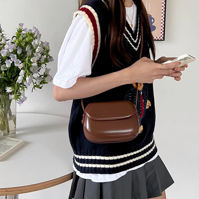 Vintage Shoulder Bag Mini Crossbody Bags Sling Leather Hobo Purse Clutch