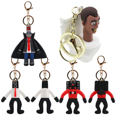 Skibidi Toilet Figure Keychain PVC Child Doll Gift