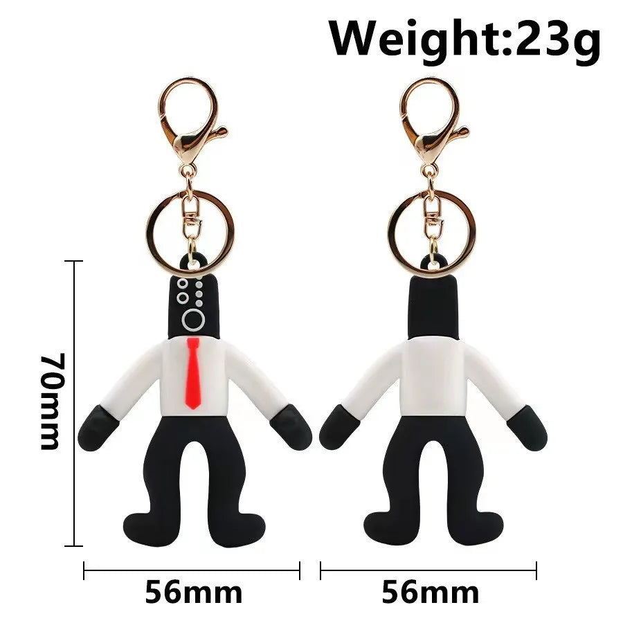 Skibidi Toilet Figure Keychain PVC Child Doll Gift