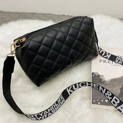 Lingge Embroidery Camera Women's Messenger Bag