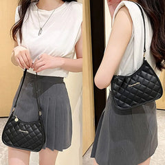 Embroidered Underarm Bag for Women Small Messenger Crossbod